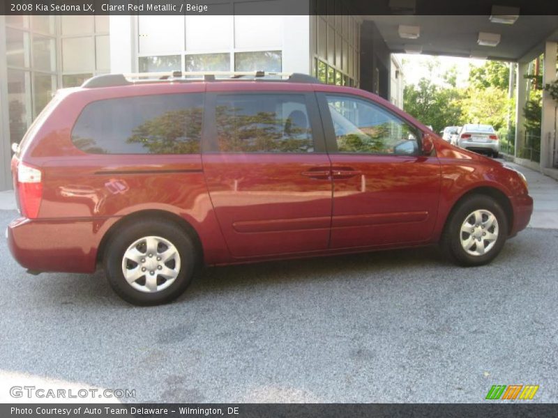 Claret Red Metallic / Beige 2008 Kia Sedona LX