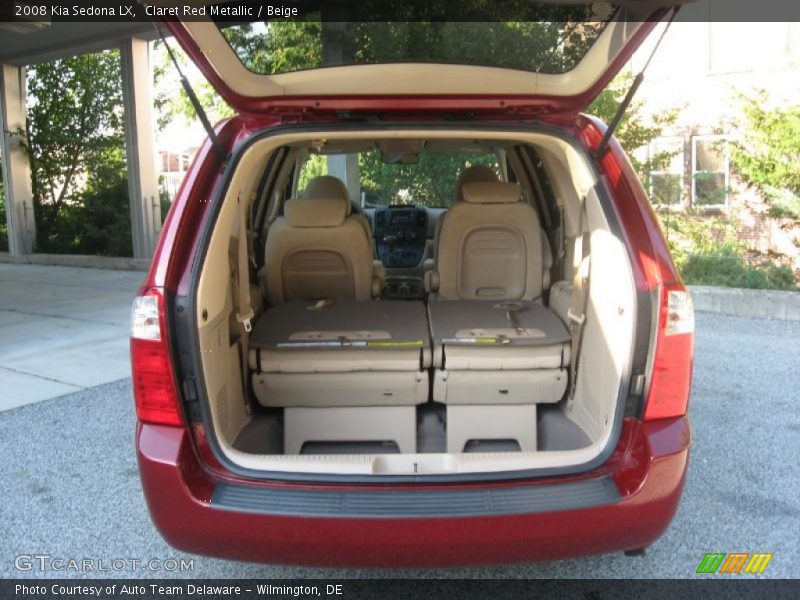 Claret Red Metallic / Beige 2008 Kia Sedona LX