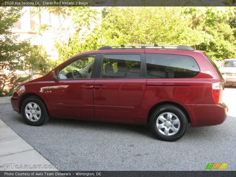 Claret Red Metallic / Beige 2008 Kia Sedona LX