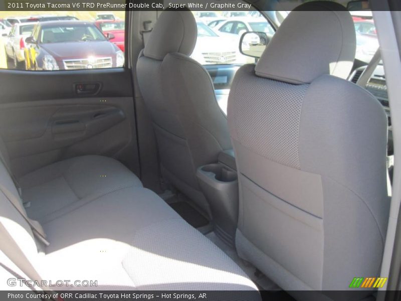 Super White / Graphite Gray 2011 Toyota Tacoma V6 TRD PreRunner Double Cab