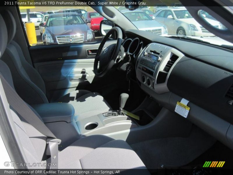 Super White / Graphite Gray 2011 Toyota Tacoma V6 TRD PreRunner Double Cab