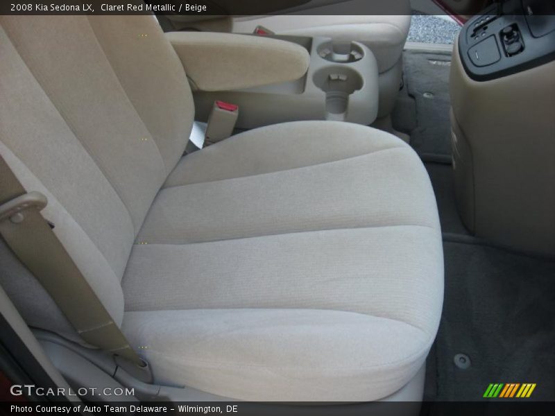 Claret Red Metallic / Beige 2008 Kia Sedona LX