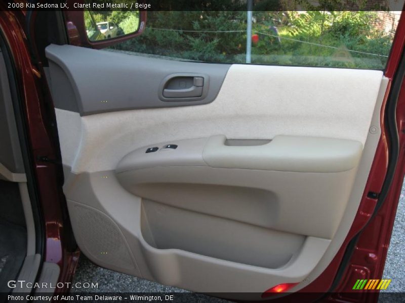Claret Red Metallic / Beige 2008 Kia Sedona LX