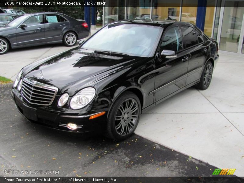 Black / Black 2008 Mercedes-Benz E 350 4Matic Sedan