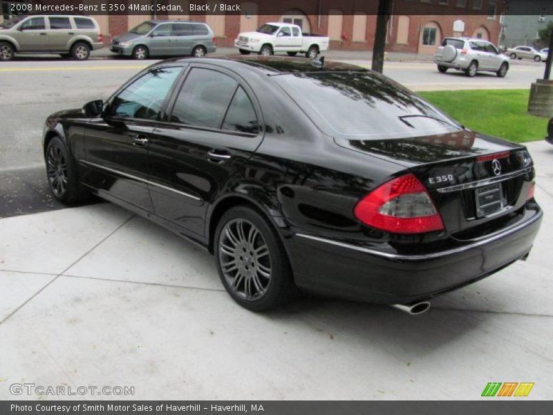 Black / Black 2008 Mercedes-Benz E 350 4Matic Sedan