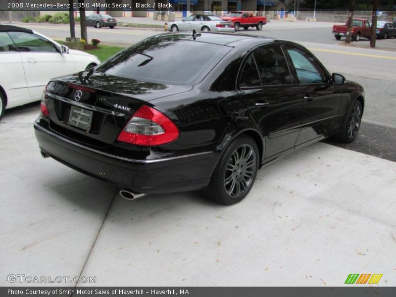 Black / Black 2008 Mercedes-Benz E 350 4Matic Sedan