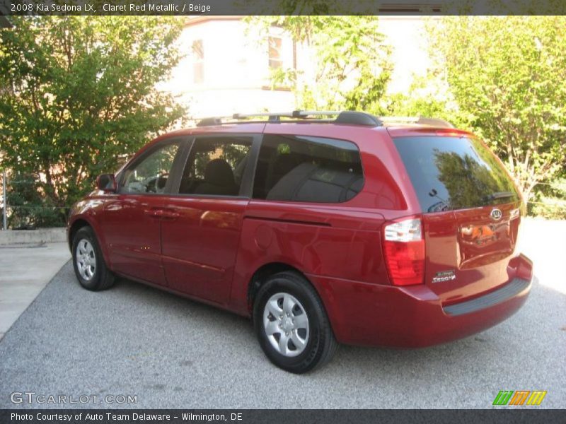 Claret Red Metallic / Beige 2008 Kia Sedona LX