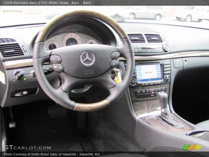 Black / Black 2008 Mercedes-Benz E 350 4Matic Sedan