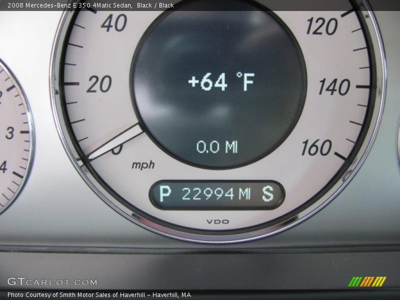 Black / Black 2008 Mercedes-Benz E 350 4Matic Sedan