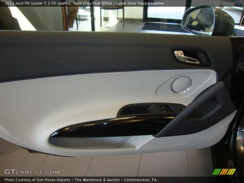 Lava Grey Pearl Effect / Lunar Silver Nappa Leather 2011 Audi R8 Spyder 5.2 FSI quattro