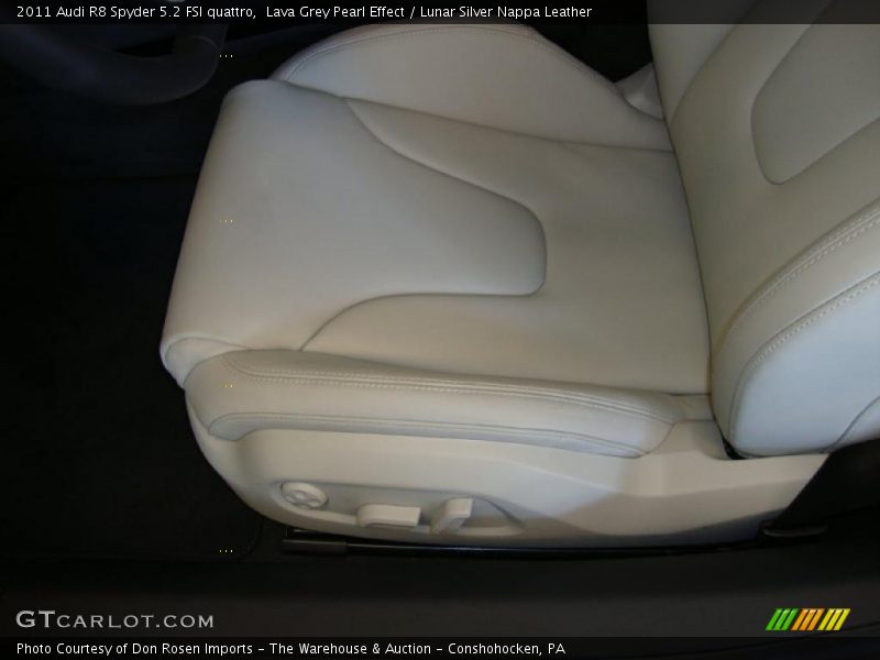 Lava Grey Pearl Effect / Lunar Silver Nappa Leather 2011 Audi R8 Spyder 5.2 FSI quattro