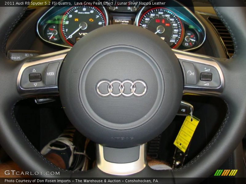 Lava Grey Pearl Effect / Lunar Silver Nappa Leather 2011 Audi R8 Spyder 5.2 FSI quattro