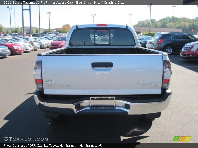 Silver Streak Mica / Graphite Gray 2011 Toyota Tacoma V6 PreRunner Access Cab