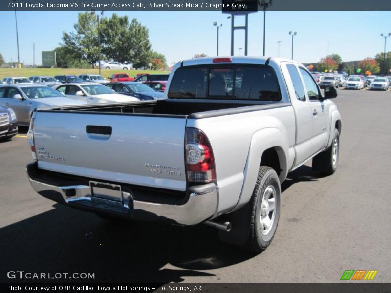 Silver Streak Mica / Graphite Gray 2011 Toyota Tacoma V6 PreRunner Access Cab