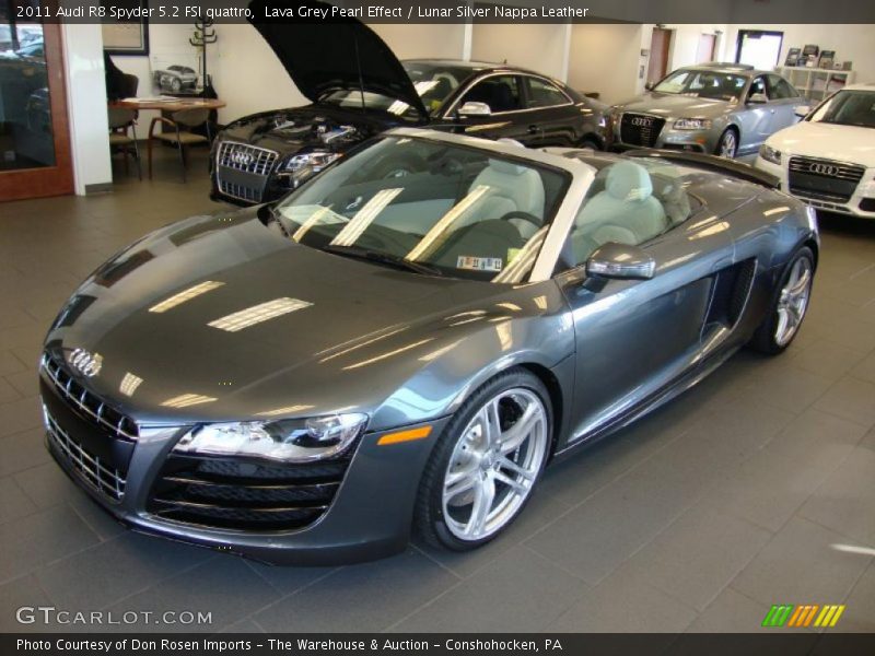 Lava Grey Pearl Effect / Lunar Silver Nappa Leather 2011 Audi R8 Spyder 5.2 FSI quattro