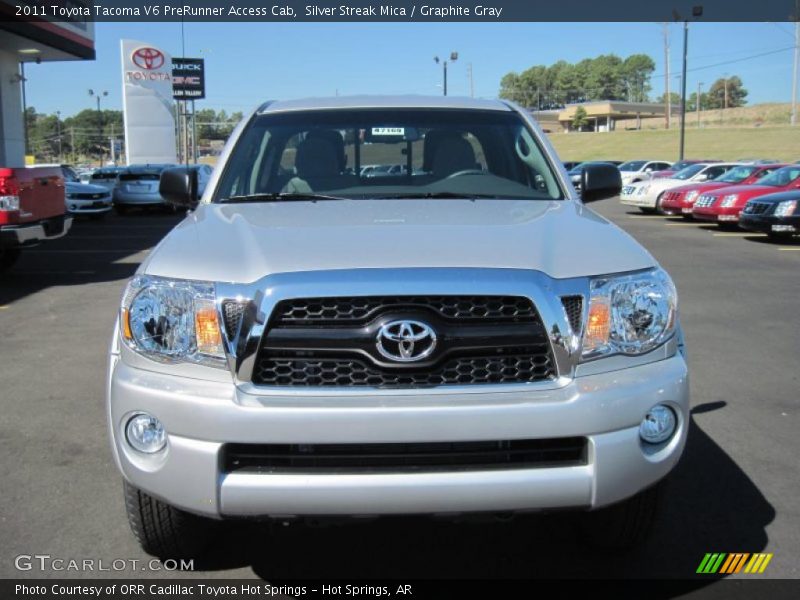 Silver Streak Mica / Graphite Gray 2011 Toyota Tacoma V6 PreRunner Access Cab