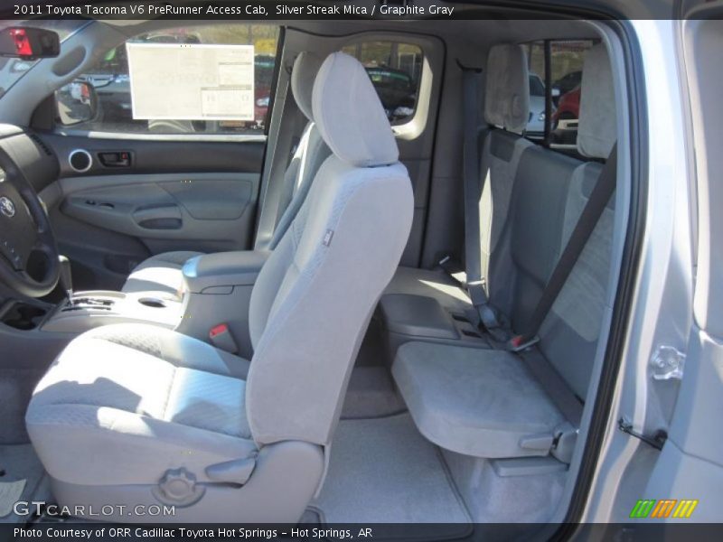Silver Streak Mica / Graphite Gray 2011 Toyota Tacoma V6 PreRunner Access Cab