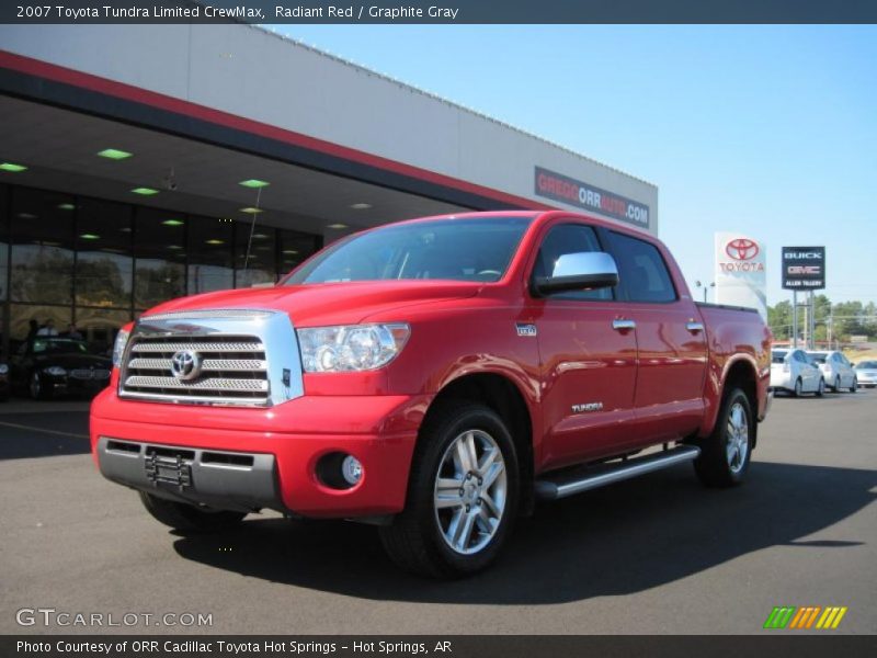 Radiant Red / Graphite Gray 2007 Toyota Tundra Limited CrewMax