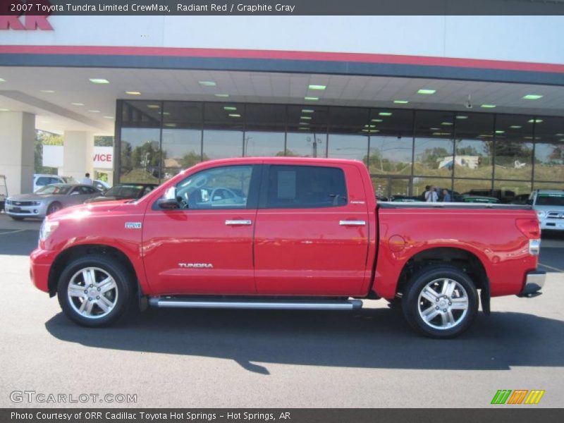 Radiant Red / Graphite Gray 2007 Toyota Tundra Limited CrewMax