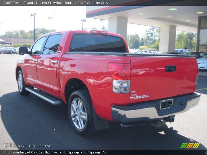 Radiant Red / Graphite Gray 2007 Toyota Tundra Limited CrewMax