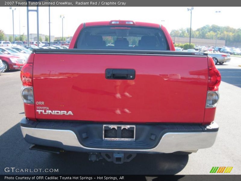 Radiant Red / Graphite Gray 2007 Toyota Tundra Limited CrewMax