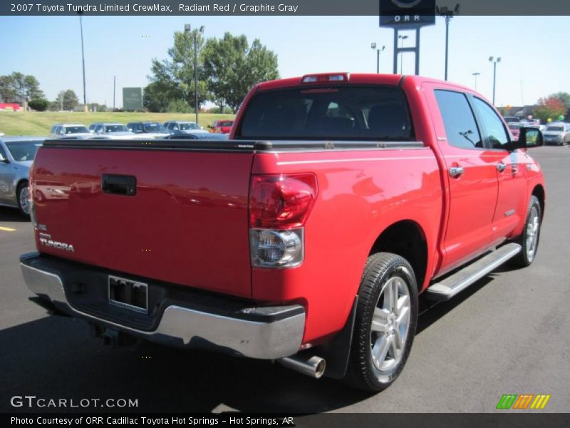 Radiant Red / Graphite Gray 2007 Toyota Tundra Limited CrewMax