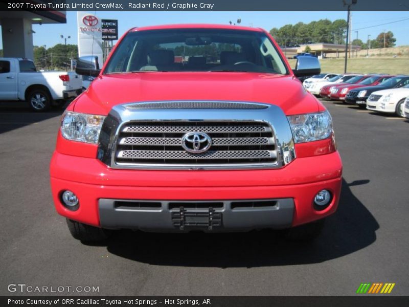 Radiant Red / Graphite Gray 2007 Toyota Tundra Limited CrewMax