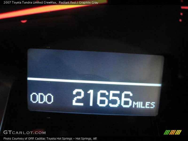 Radiant Red / Graphite Gray 2007 Toyota Tundra Limited CrewMax