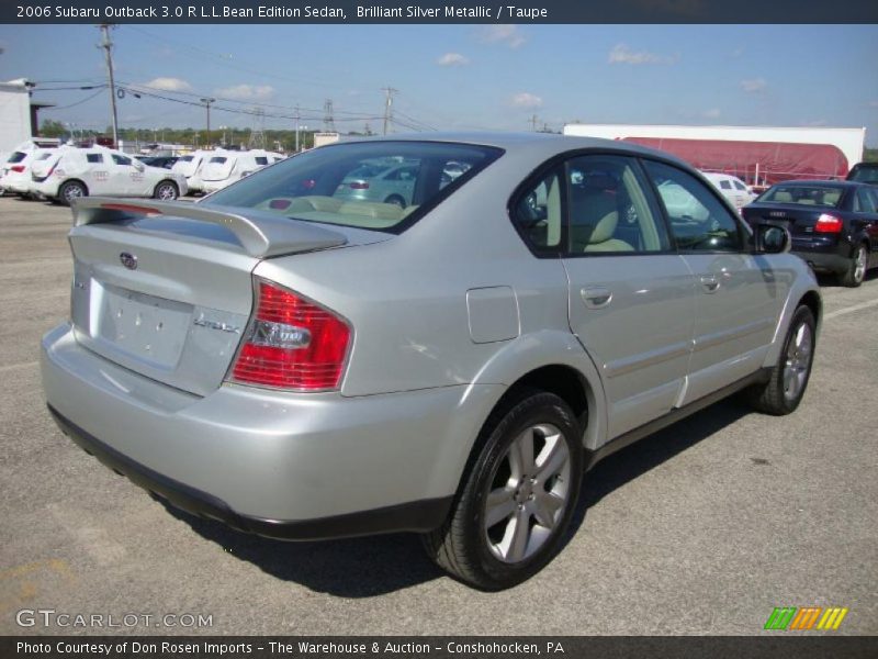 Brilliant Silver Metallic / Taupe 2006 Subaru Outback 3.0 R L.L.Bean Edition Sedan