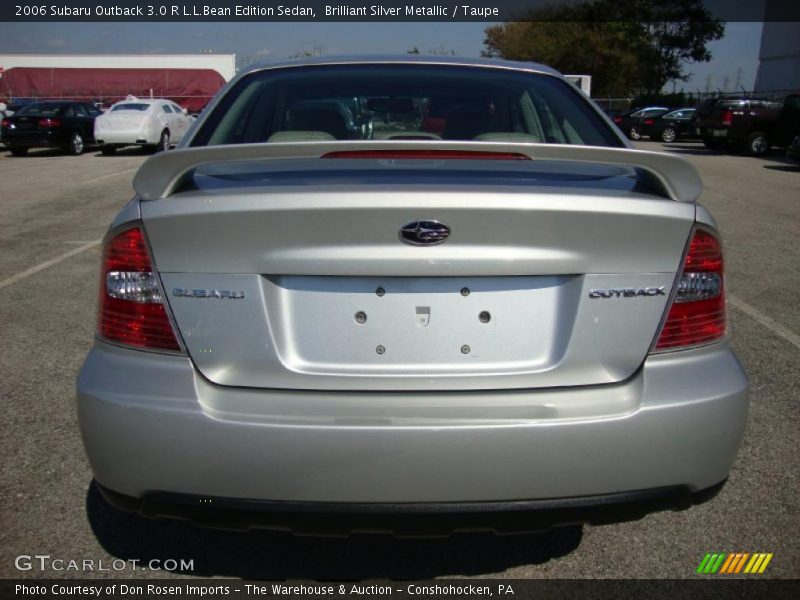 Brilliant Silver Metallic / Taupe 2006 Subaru Outback 3.0 R L.L.Bean Edition Sedan