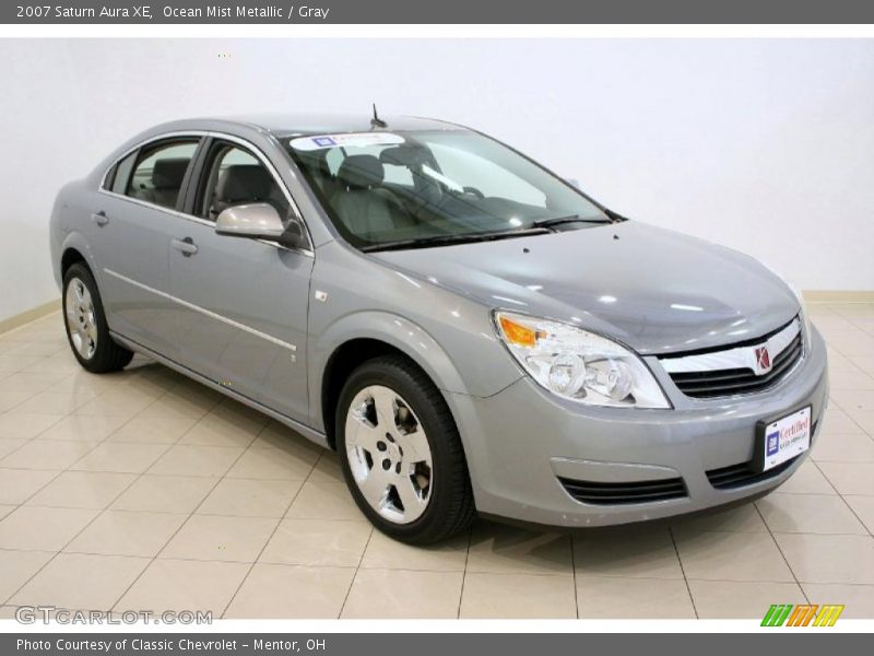 Ocean Mist Metallic / Gray 2007 Saturn Aura XE