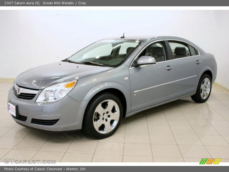 Ocean Mist Metallic / Gray 2007 Saturn Aura XE