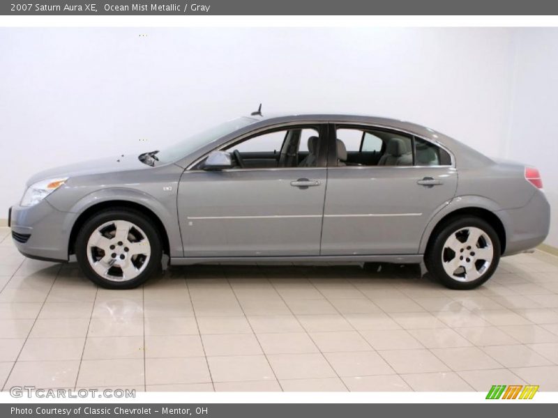 Ocean Mist Metallic / Gray 2007 Saturn Aura XE
