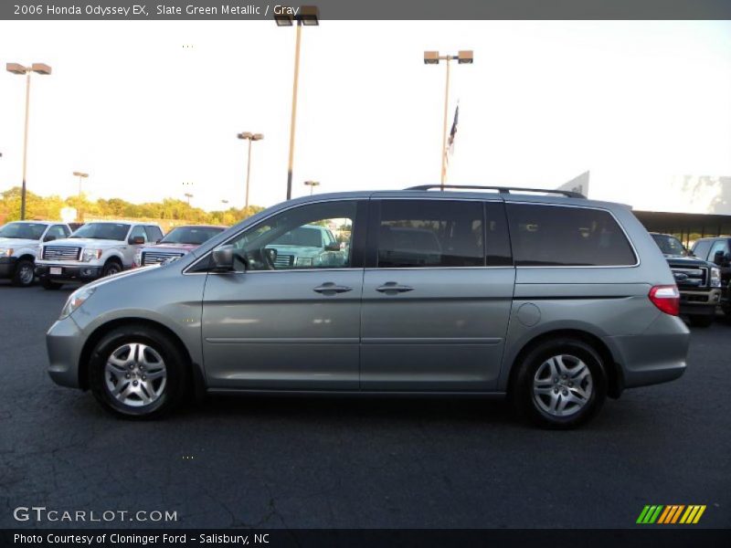 Slate Green Metallic / Gray 2006 Honda Odyssey EX