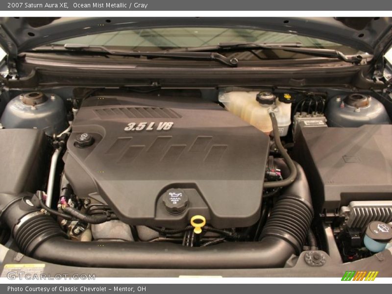 Ocean Mist Metallic / Gray 2007 Saturn Aura XE