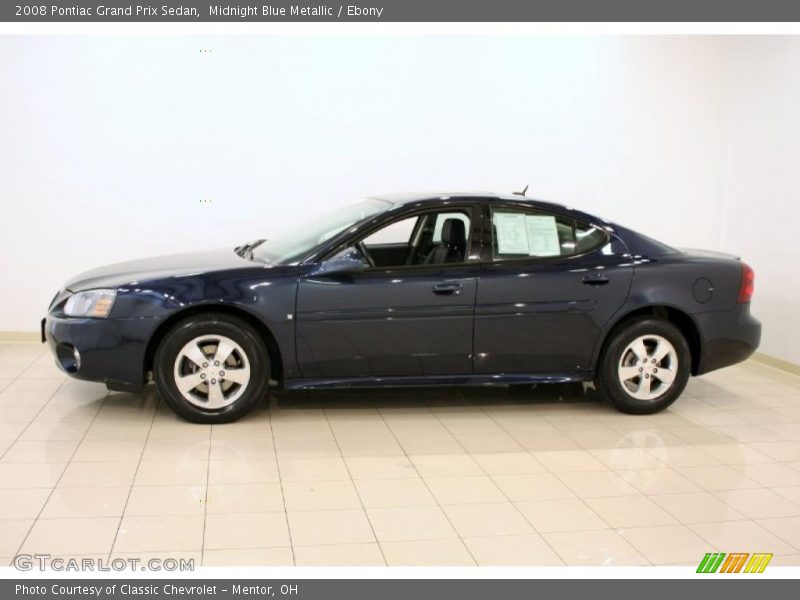 Midnight Blue Metallic / Ebony 2008 Pontiac Grand Prix Sedan
