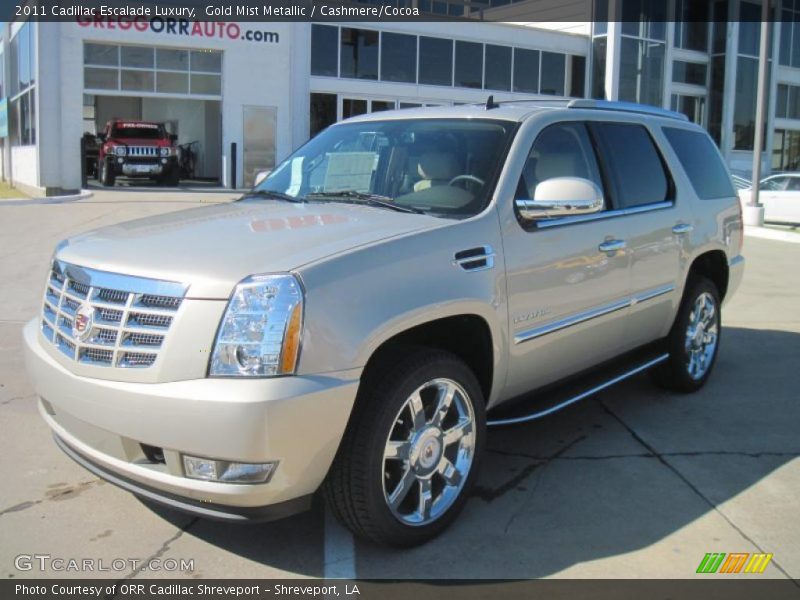 Gold Mist Metallic / Cashmere/Cocoa 2011 Cadillac Escalade Luxury