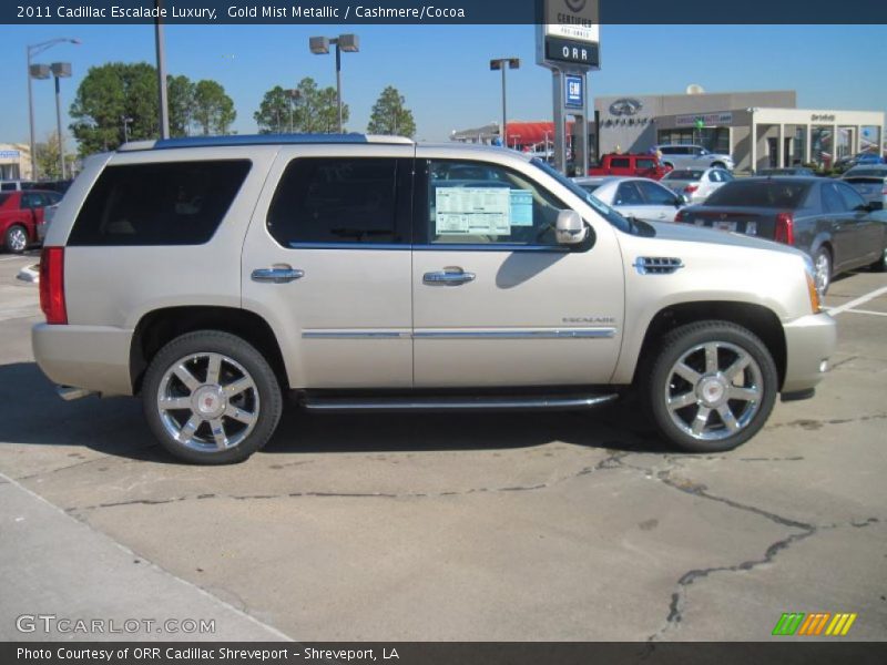 Gold Mist Metallic / Cashmere/Cocoa 2011 Cadillac Escalade Luxury
