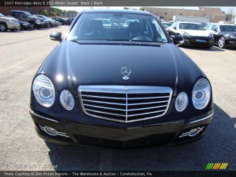 Black / Black 2007 Mercedes-Benz E 350 4Matic Sedan