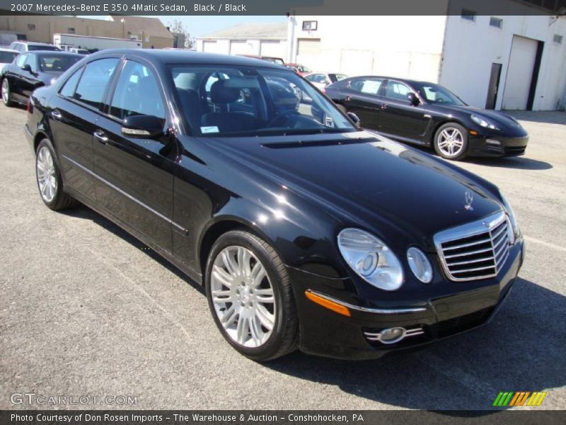 Black / Black 2007 Mercedes-Benz E 350 4Matic Sedan