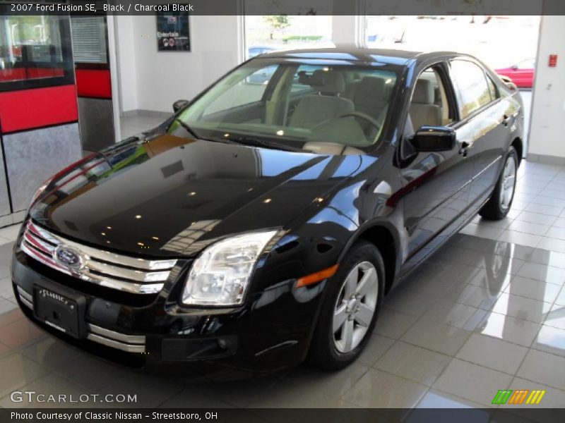 Black / Charcoal Black 2007 Ford Fusion SE