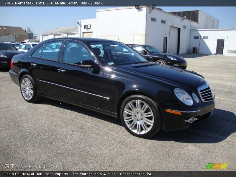 Black / Black 2007 Mercedes-Benz E 350 4Matic Sedan