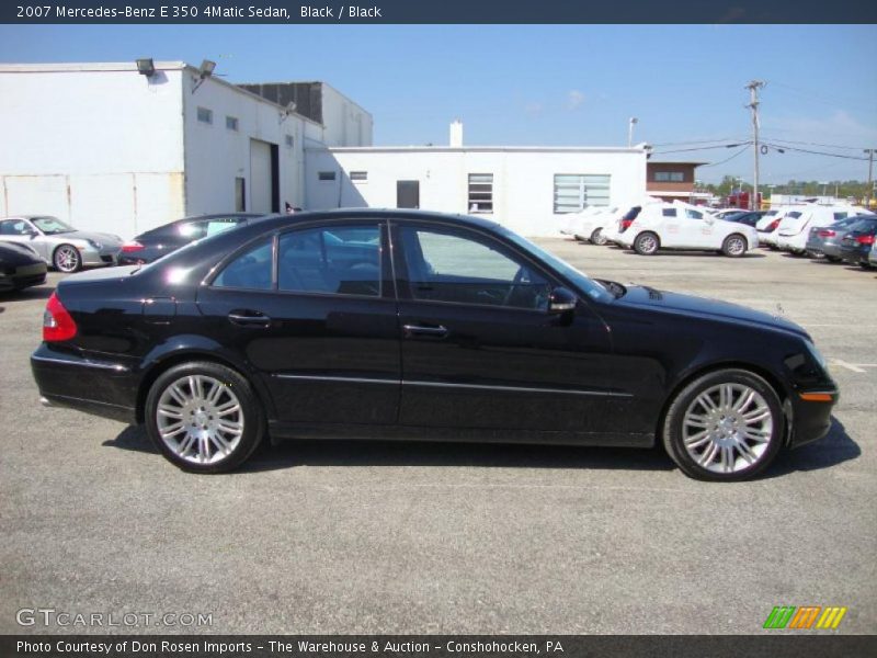Black / Black 2007 Mercedes-Benz E 350 4Matic Sedan