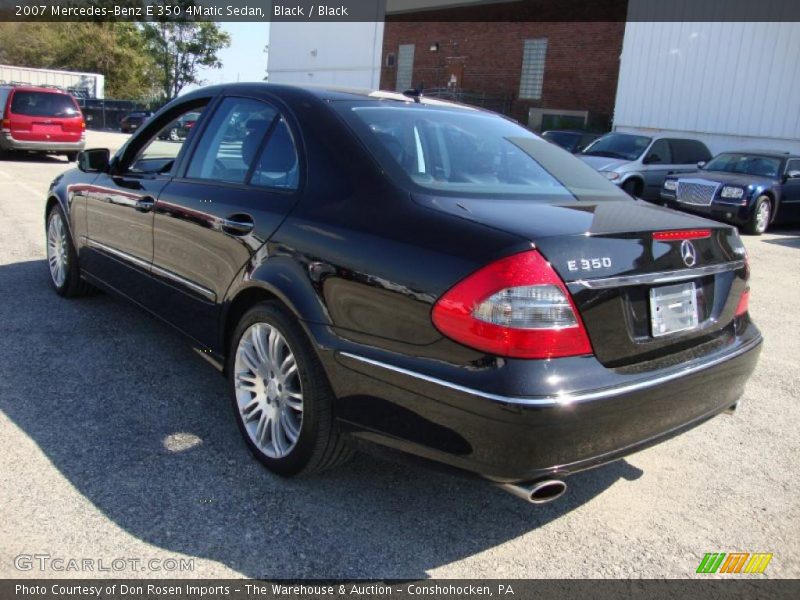 Black / Black 2007 Mercedes-Benz E 350 4Matic Sedan