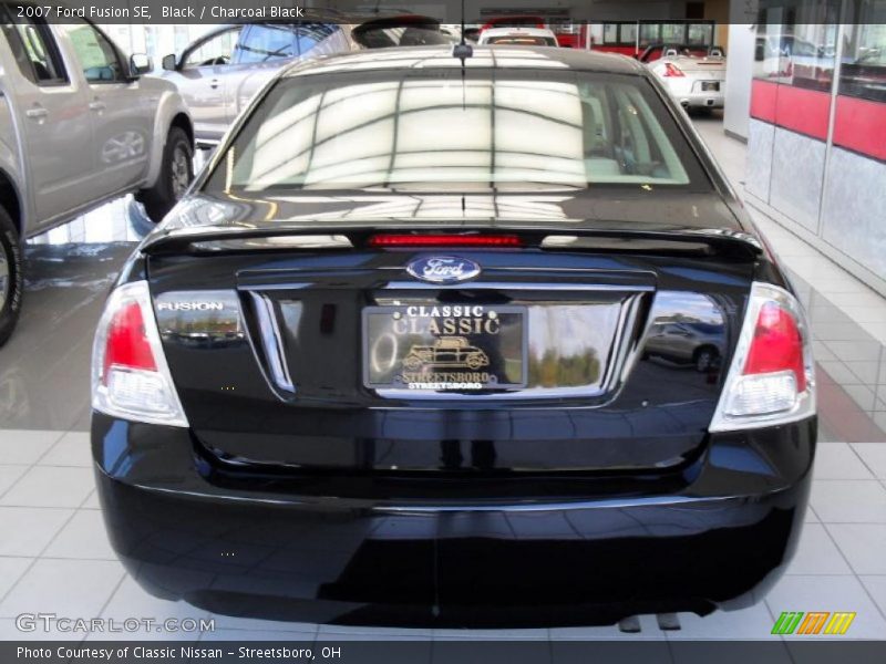 Black / Charcoal Black 2007 Ford Fusion SE