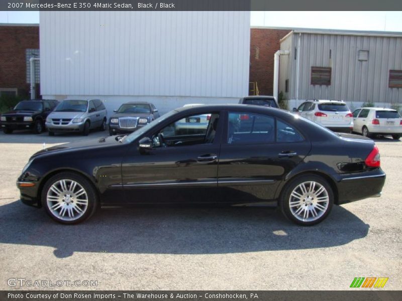 Black / Black 2007 Mercedes-Benz E 350 4Matic Sedan