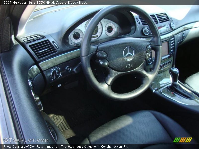 Black / Black 2007 Mercedes-Benz E 350 4Matic Sedan