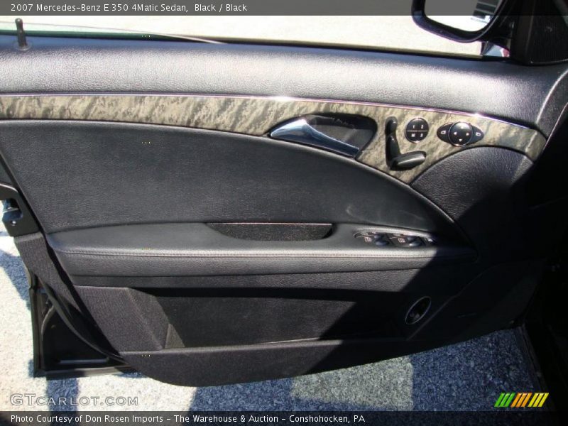 Black / Black 2007 Mercedes-Benz E 350 4Matic Sedan
