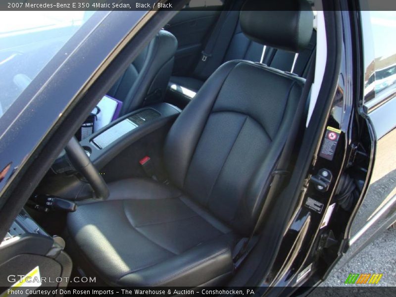 Black / Black 2007 Mercedes-Benz E 350 4Matic Sedan