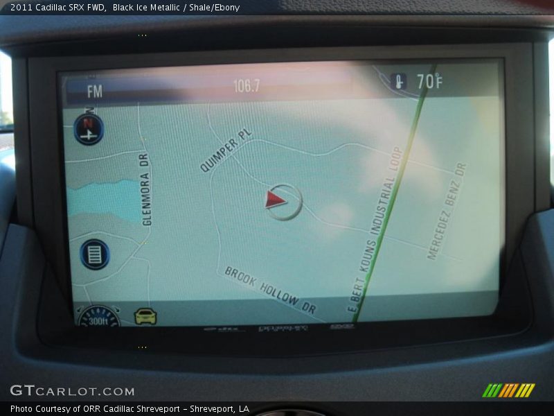 Black Ice Metallic / Shale/Ebony 2011 Cadillac SRX FWD